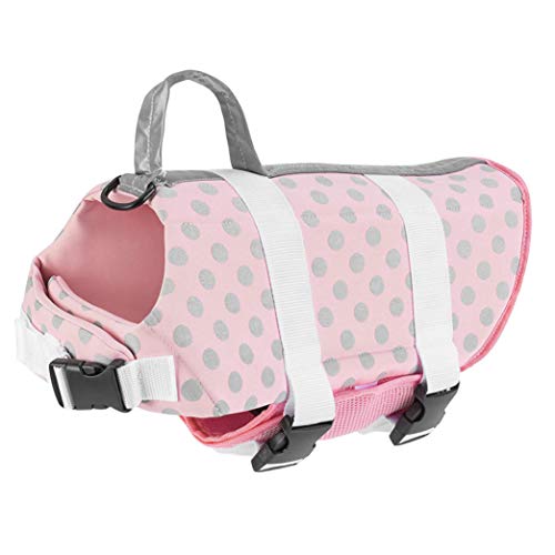 Paws Aboard - Chaleco salvavidas para perros, para nadar, para lanchas, XS, Rosado