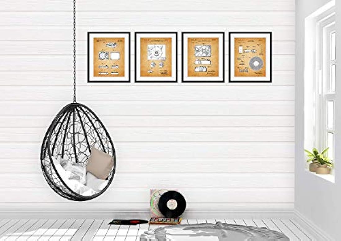 Impresiones de arte de pared de patente de reproductor
