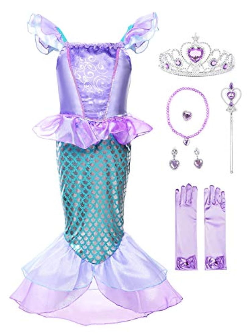 disfraz de princesa sirena para niñas