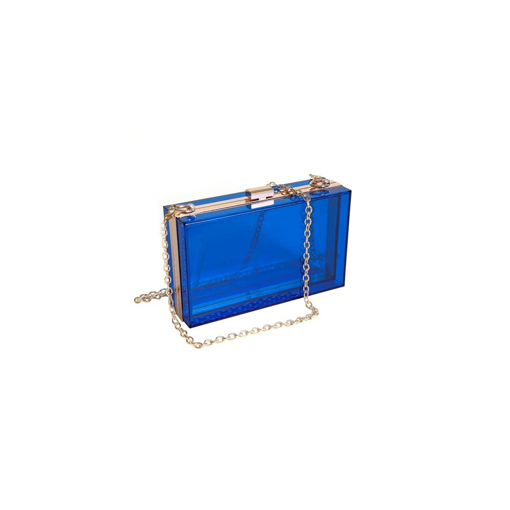 Bolso de mano de acrílico transparente para mujer removible