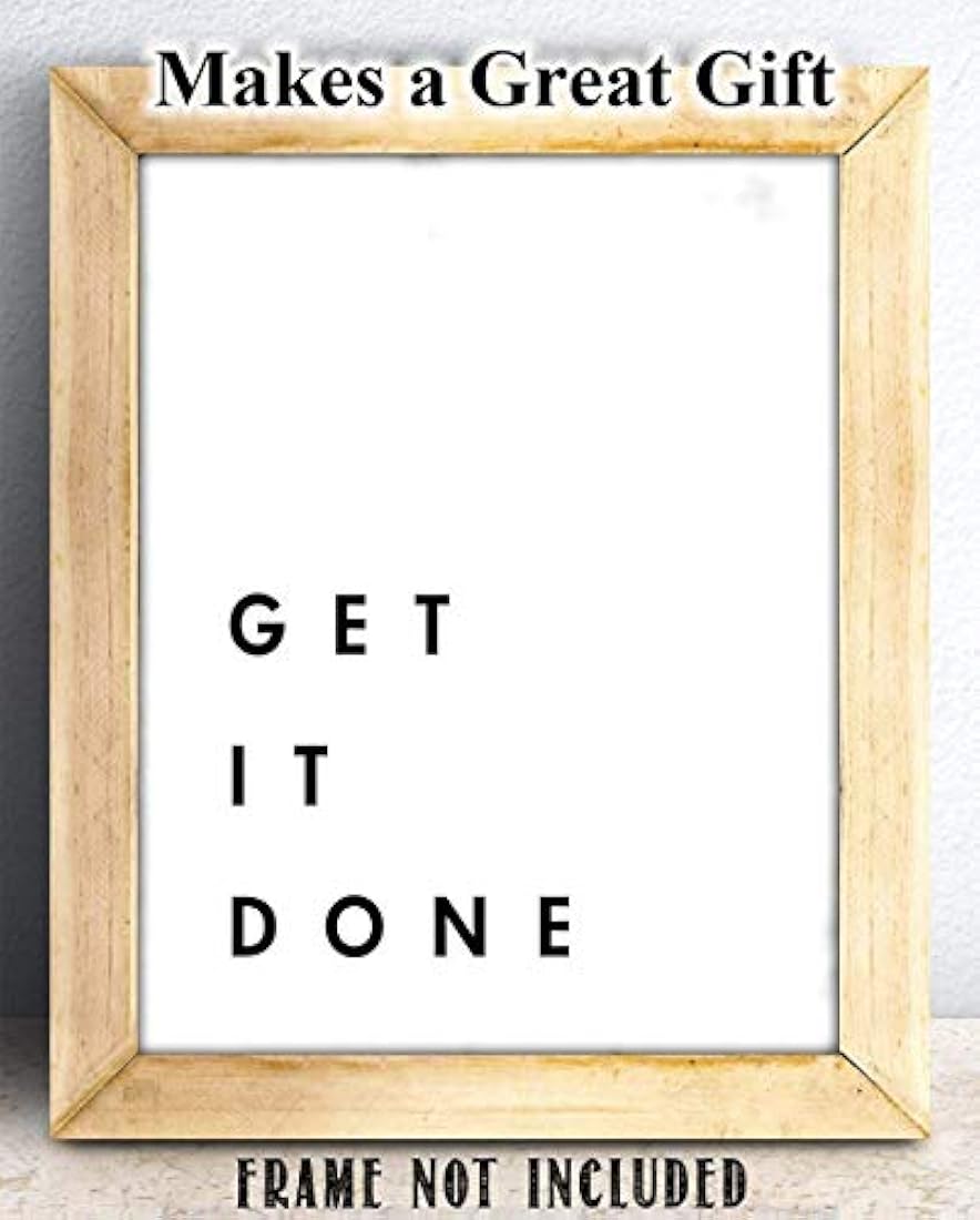 Hágalo - Impresión de arte de tipografía sin marco 11x14