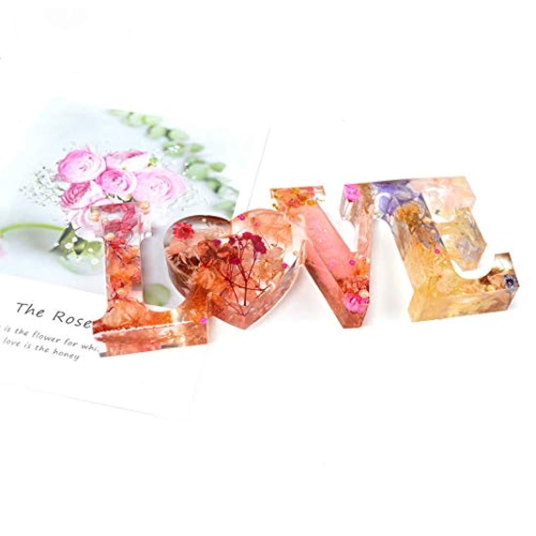 Molde de resina epoxi de iSuperb, molde de silicona para molde de fundición para manualidades, decoración de mesa