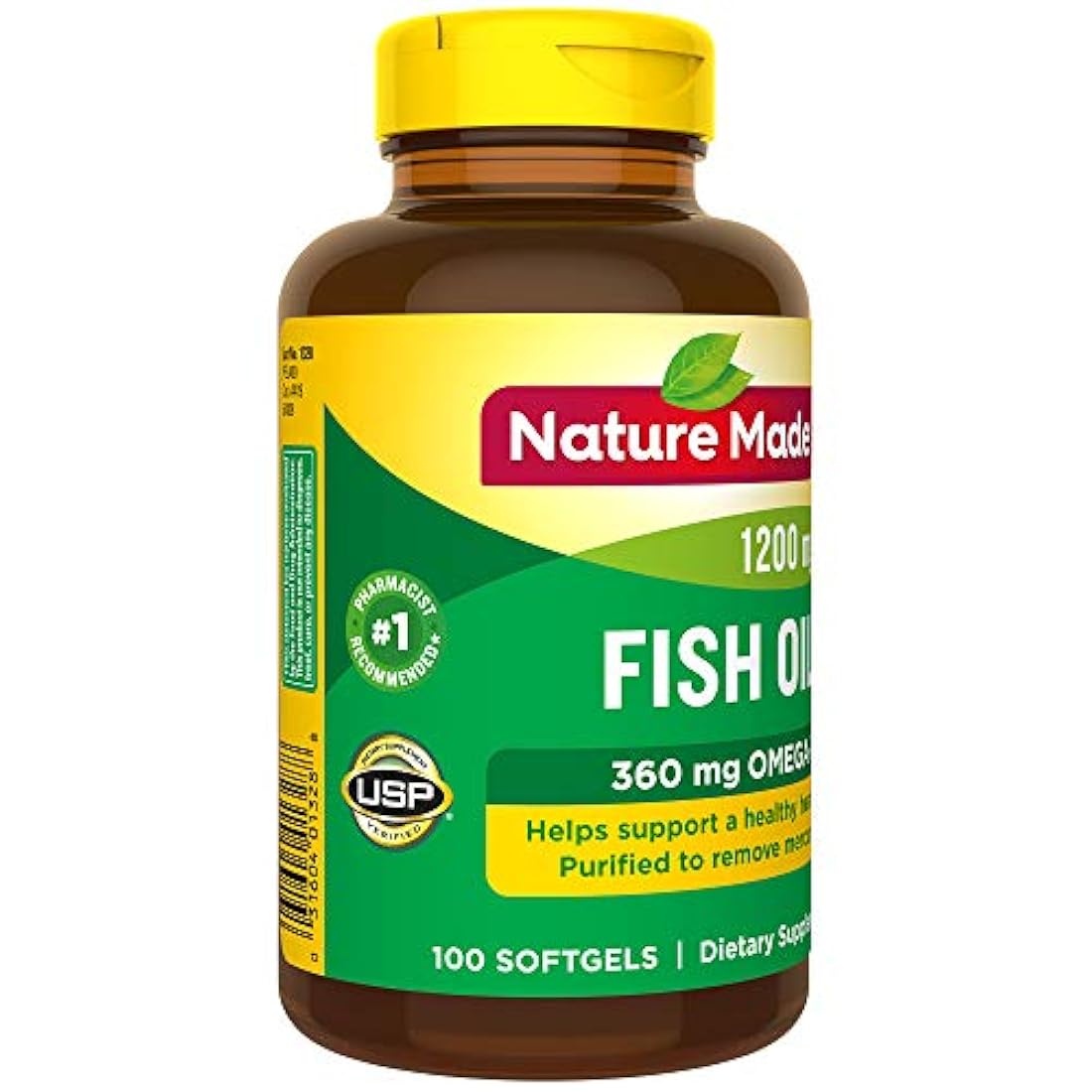 Nature Made Aceite de pescado Omega-3, 1200 mg, 100 cápsulas