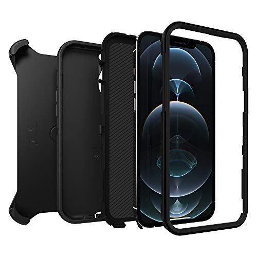 OTTERBOX DEFENDER SERIES - Carcasa para iPhone 12 Pro Max, color negro