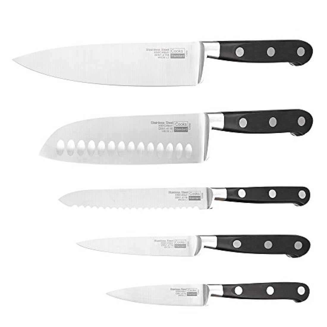 Cooks - Cuchillo de cocina de acero inoxidable