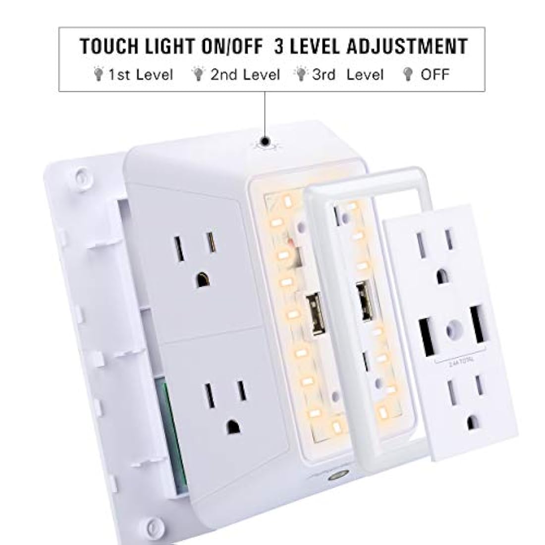 Cargador de pared USB, protector de sobretensiones