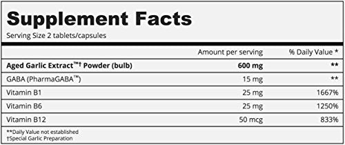 Extracto de ajo envejecido Estrés y fatiga 100 cápsulas