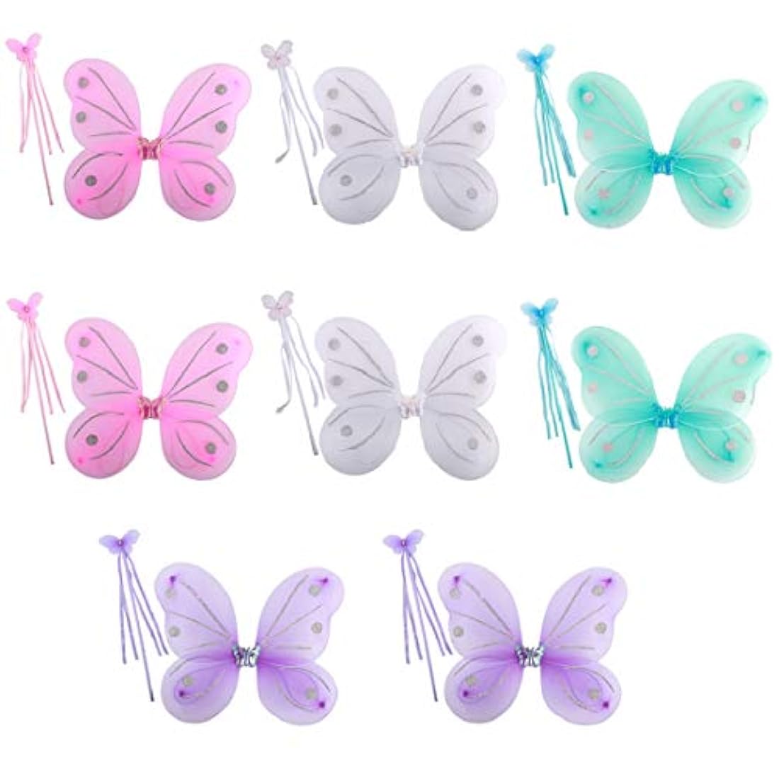 Disfraces 8 juegos de princesa de hadas alas mariposa