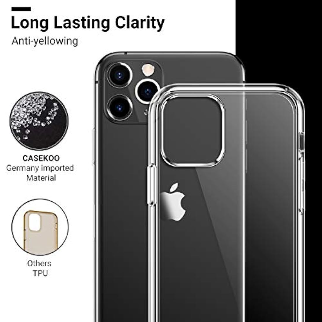 Funda para celular inteligente transparente