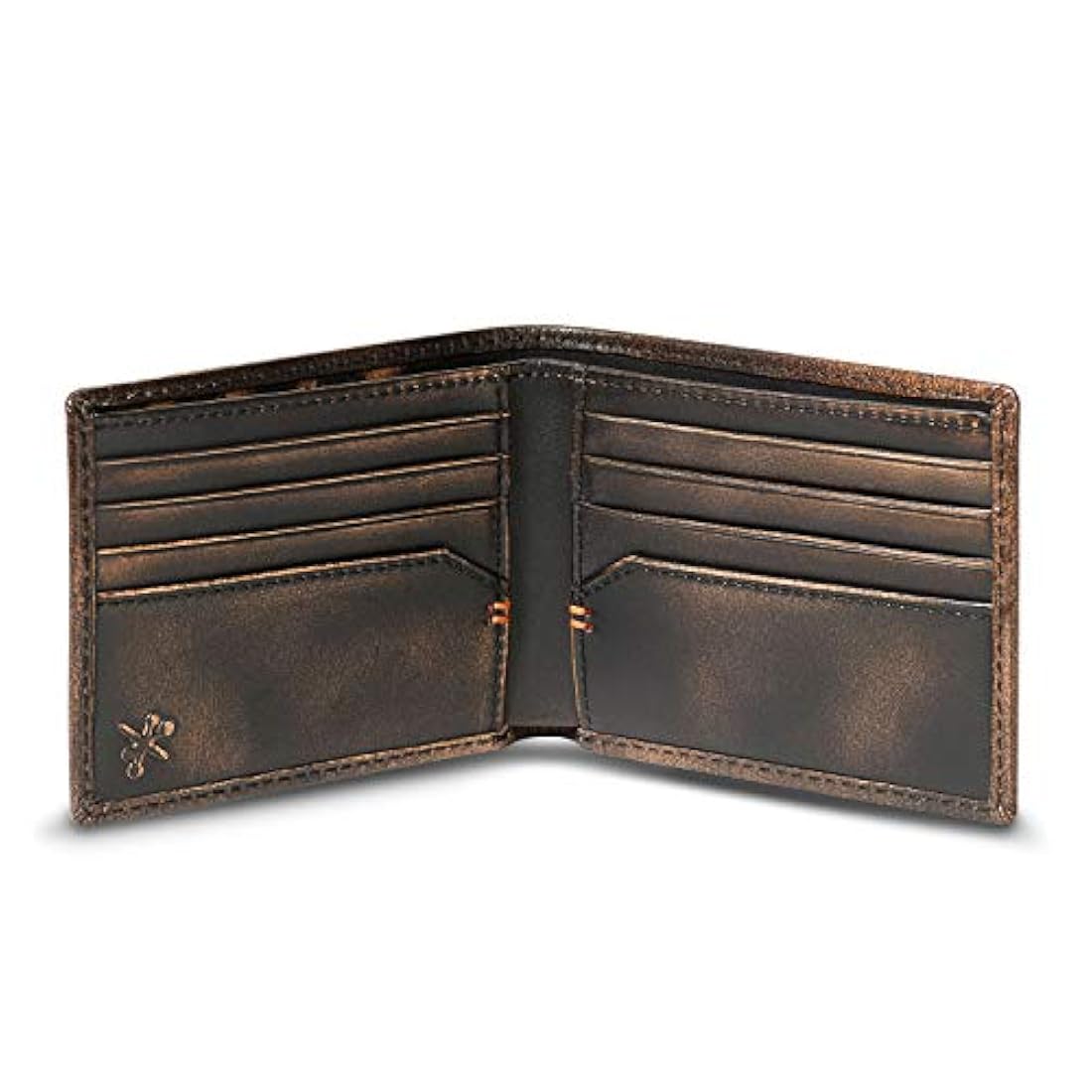 Cartera de piel para hombre con diseño de pato