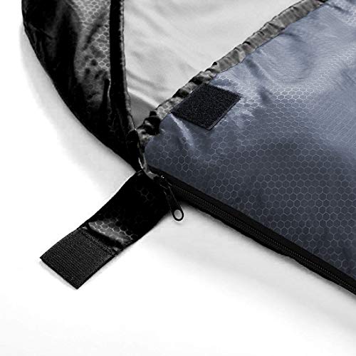 Oaskys - Saco de dormir para acampar, para 3 estaciones, clima cálido y fresco, verano, primavera, otoño, ligero, resistente al agua, para adultos y niños, equipo de campamento, viajes y al aire libre.