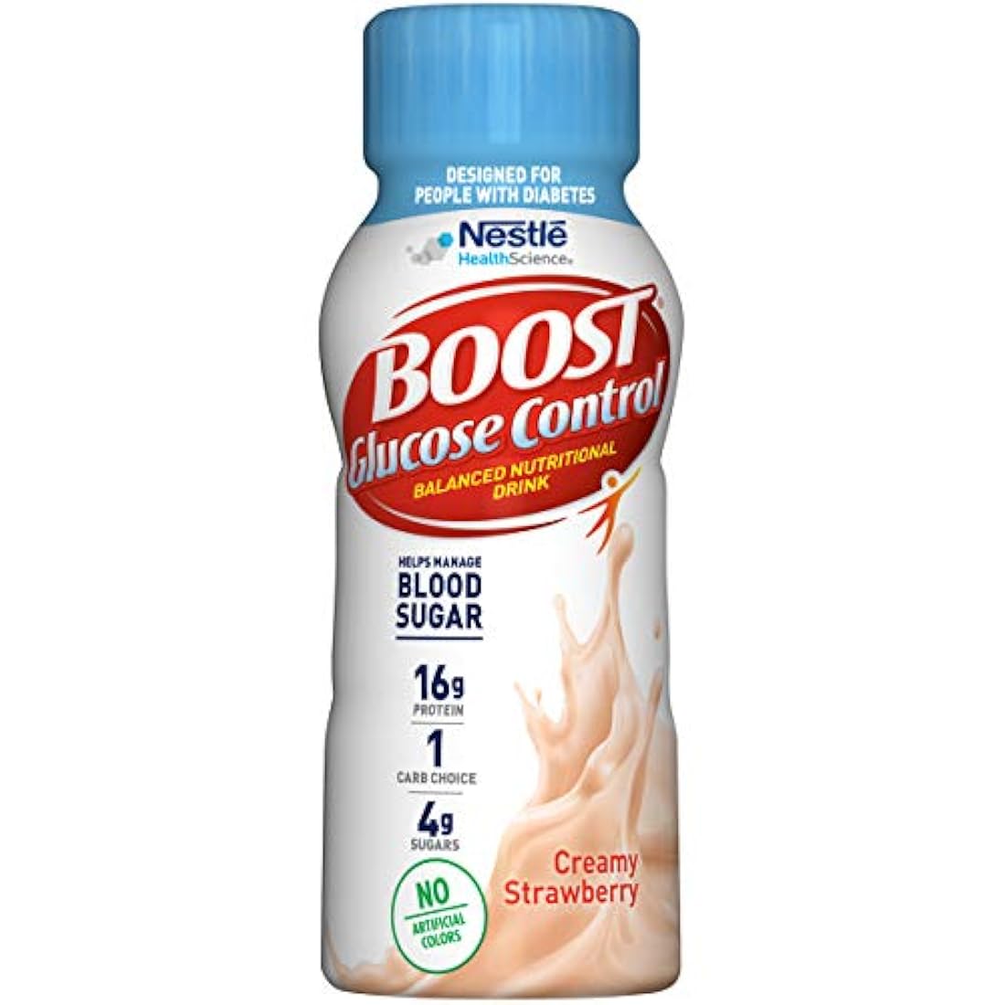 Botella de plástico control de glucosa de 8 onzas 24 U