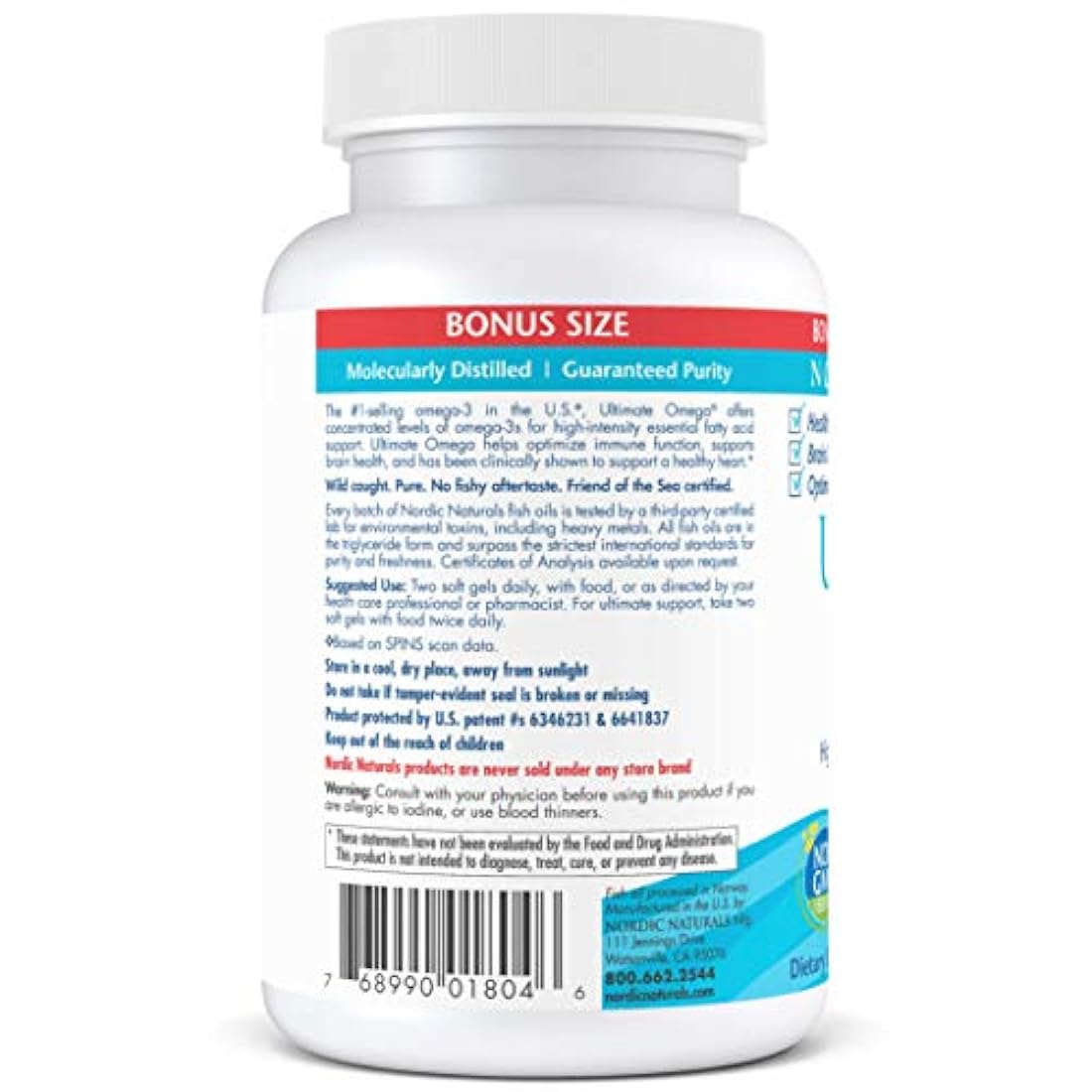 Suplemento concentrado de aceite de pescado sin erupción