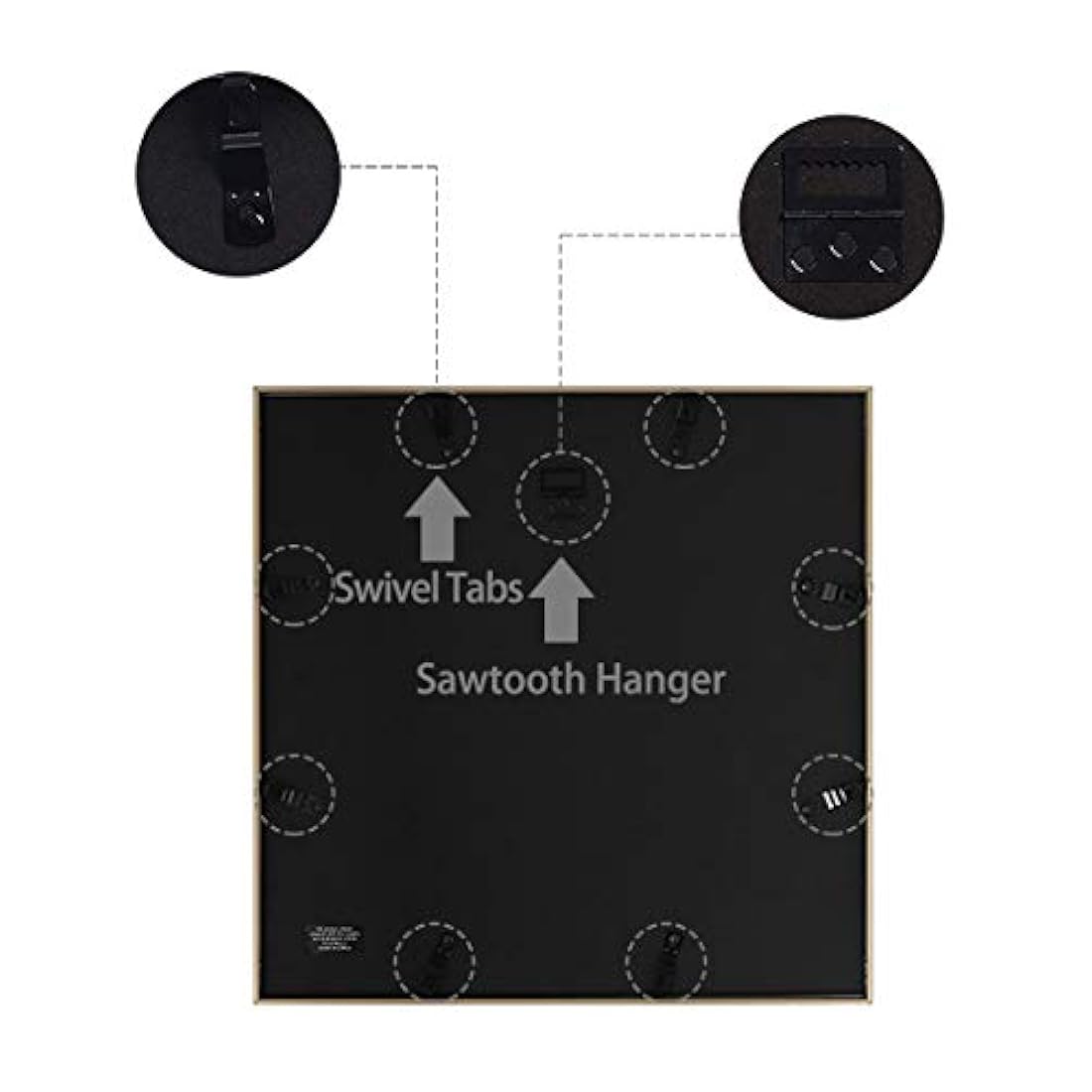 Marco de fotos con estera