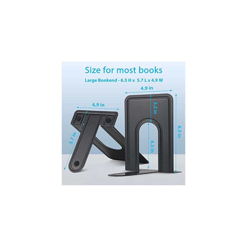 Sujetalibros para estantes, 14 piezas 7 pares