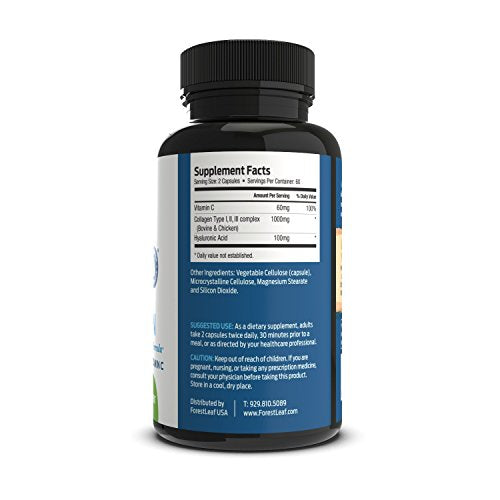 Suplemento avanzado de colágeno, tipo 1, 2 y 3