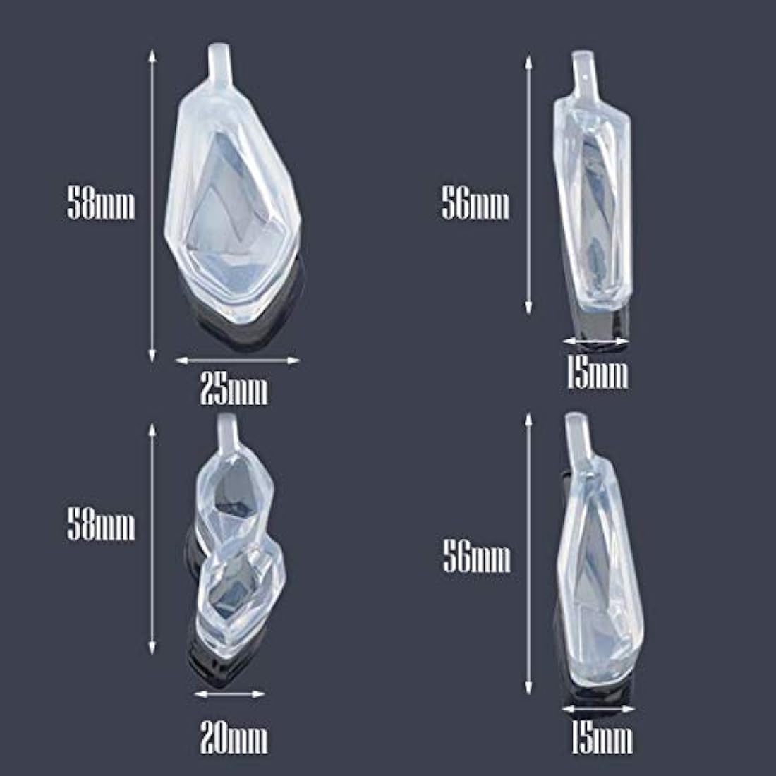 Molde de resina de gran tamaño, moldes de silicona transparente herramientas