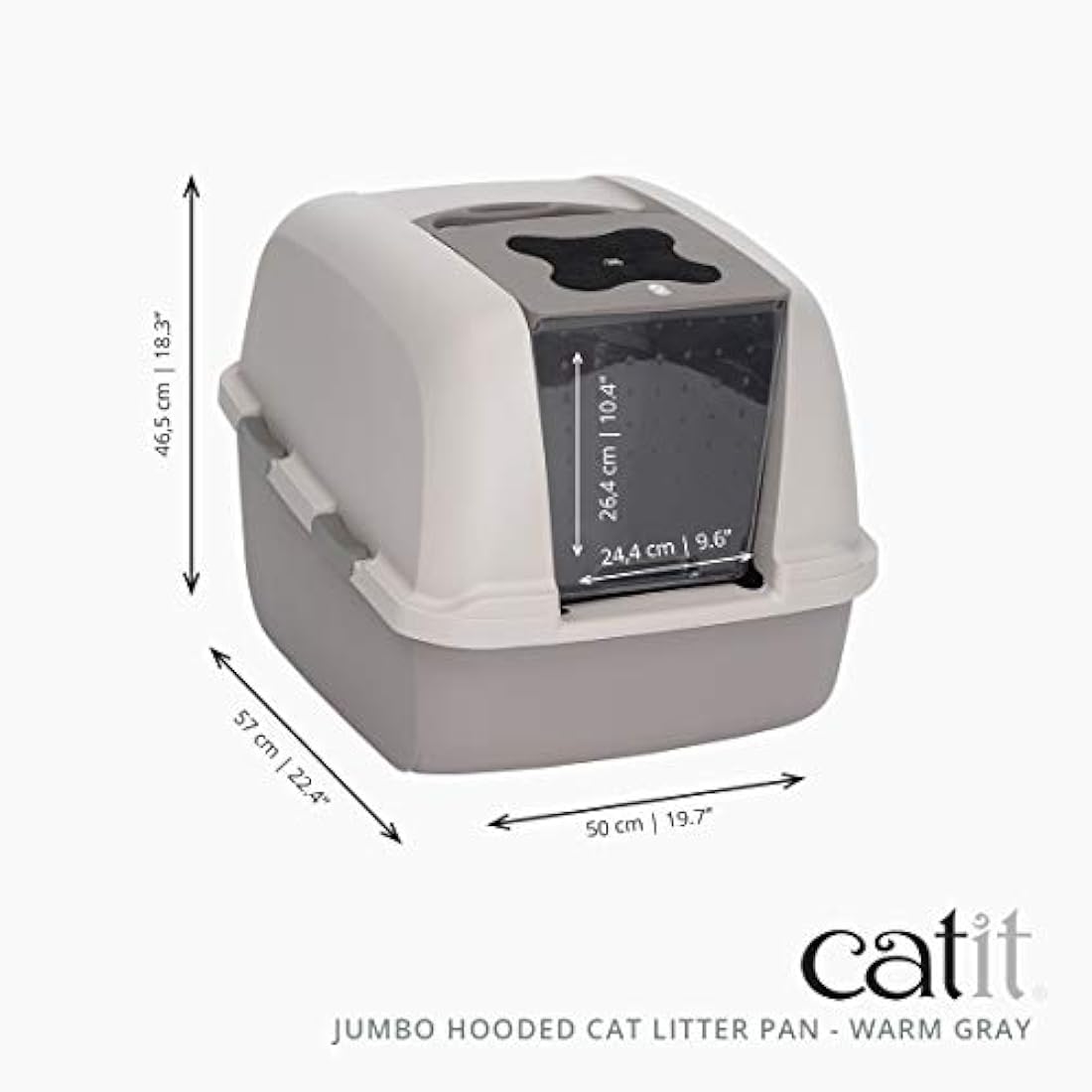 Catit Jumbo - Cazuela con capucha para gatos