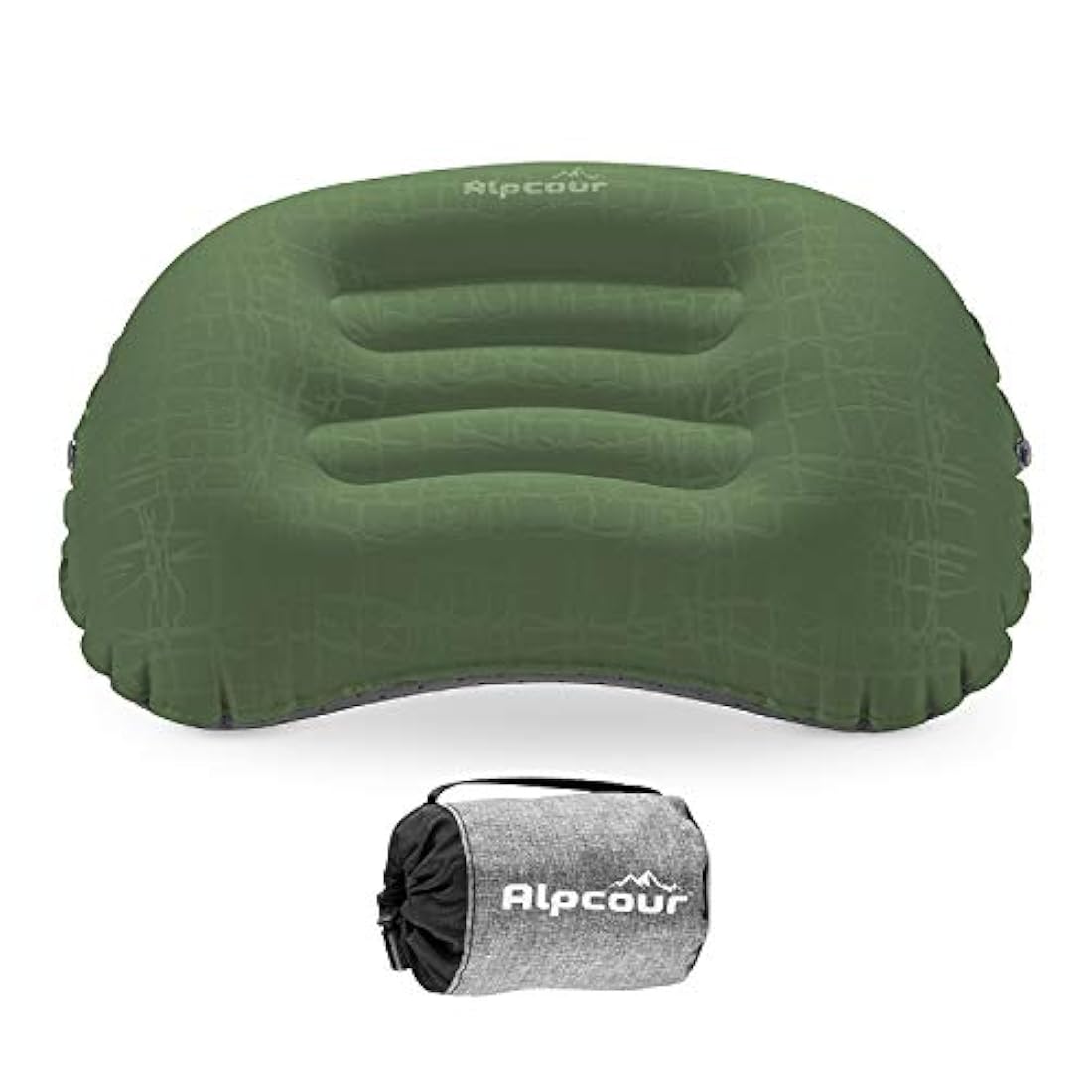 Almohada de camping - grande, hinchable, ultraligera