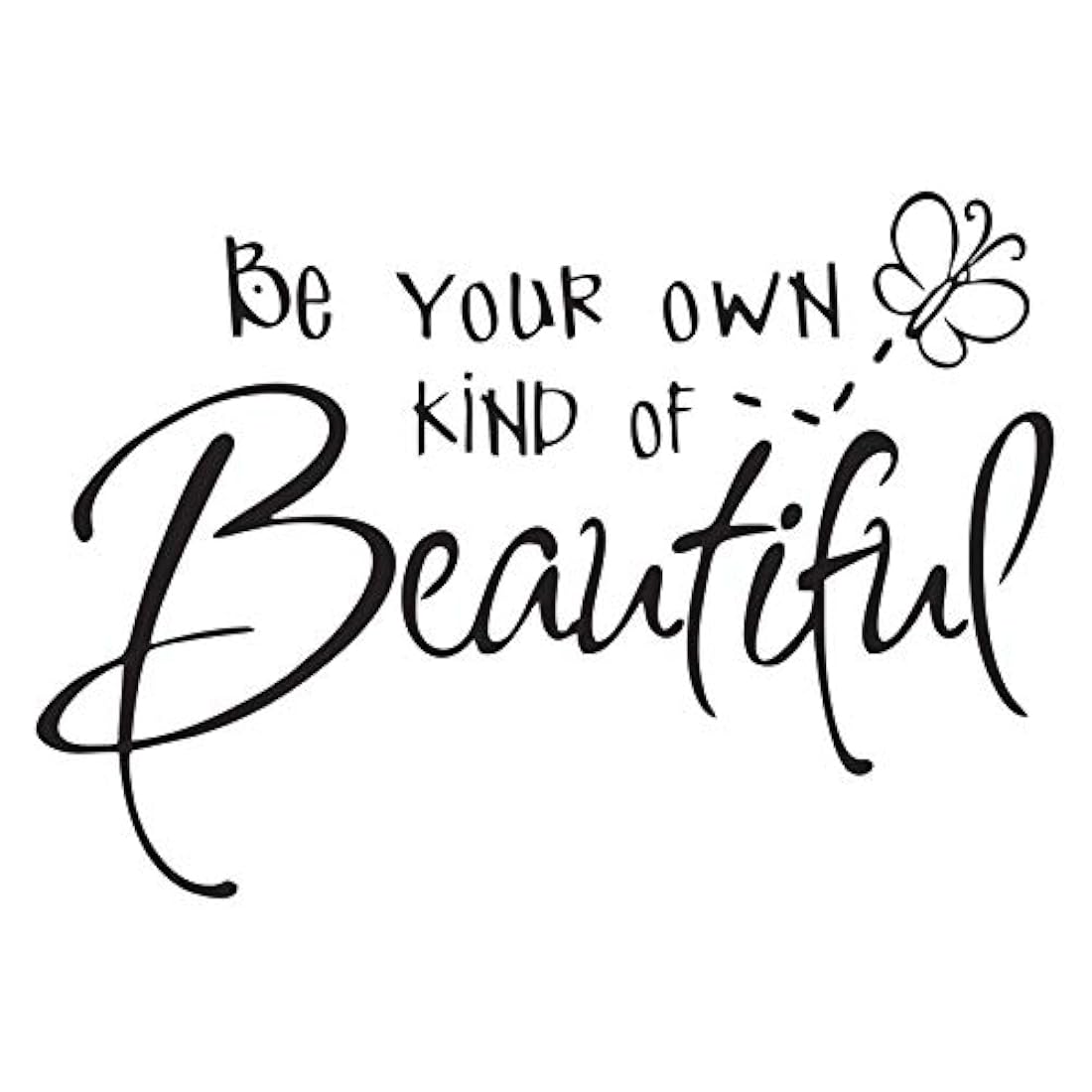 calcomanía de vinilo mariposa decoración dormitorio adolescente niña