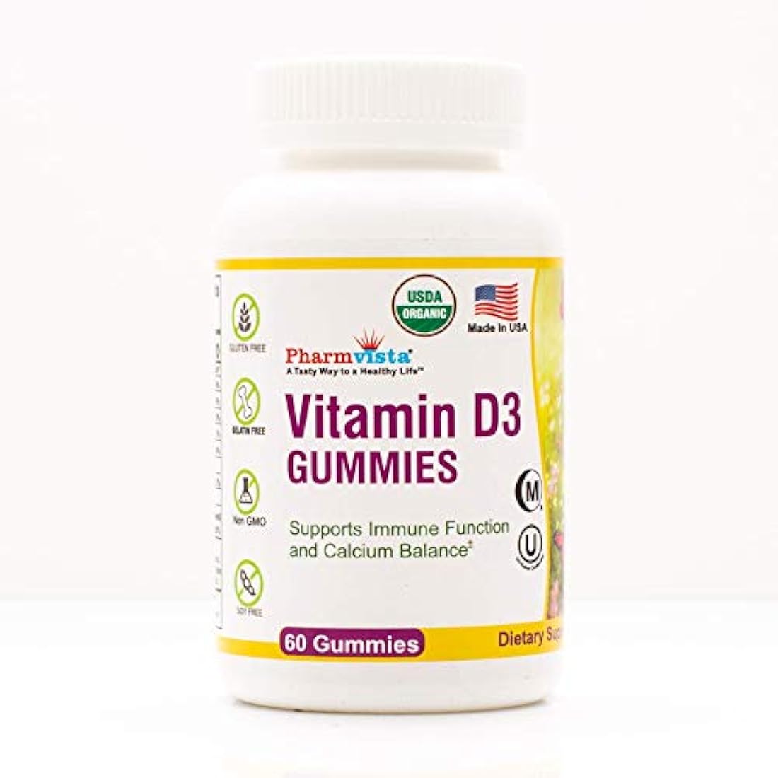Gomitas de vitamina D3 orgánicos