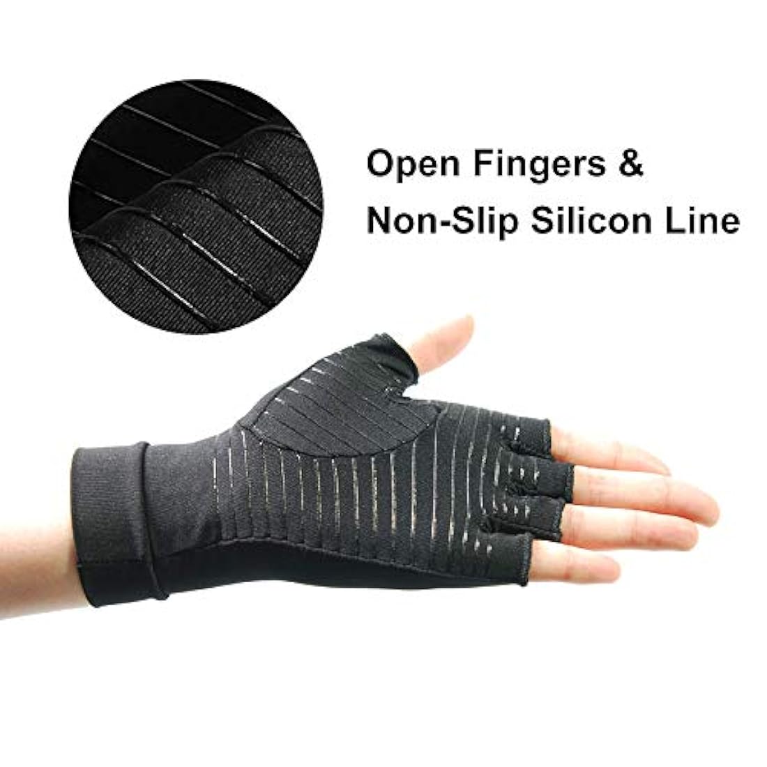 Guantes de compresión de cobre para artritis