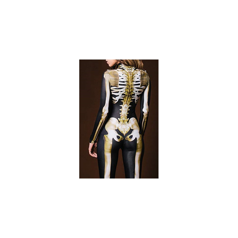 Disfraz de esqueleto de calavera para mujer talla S-M
