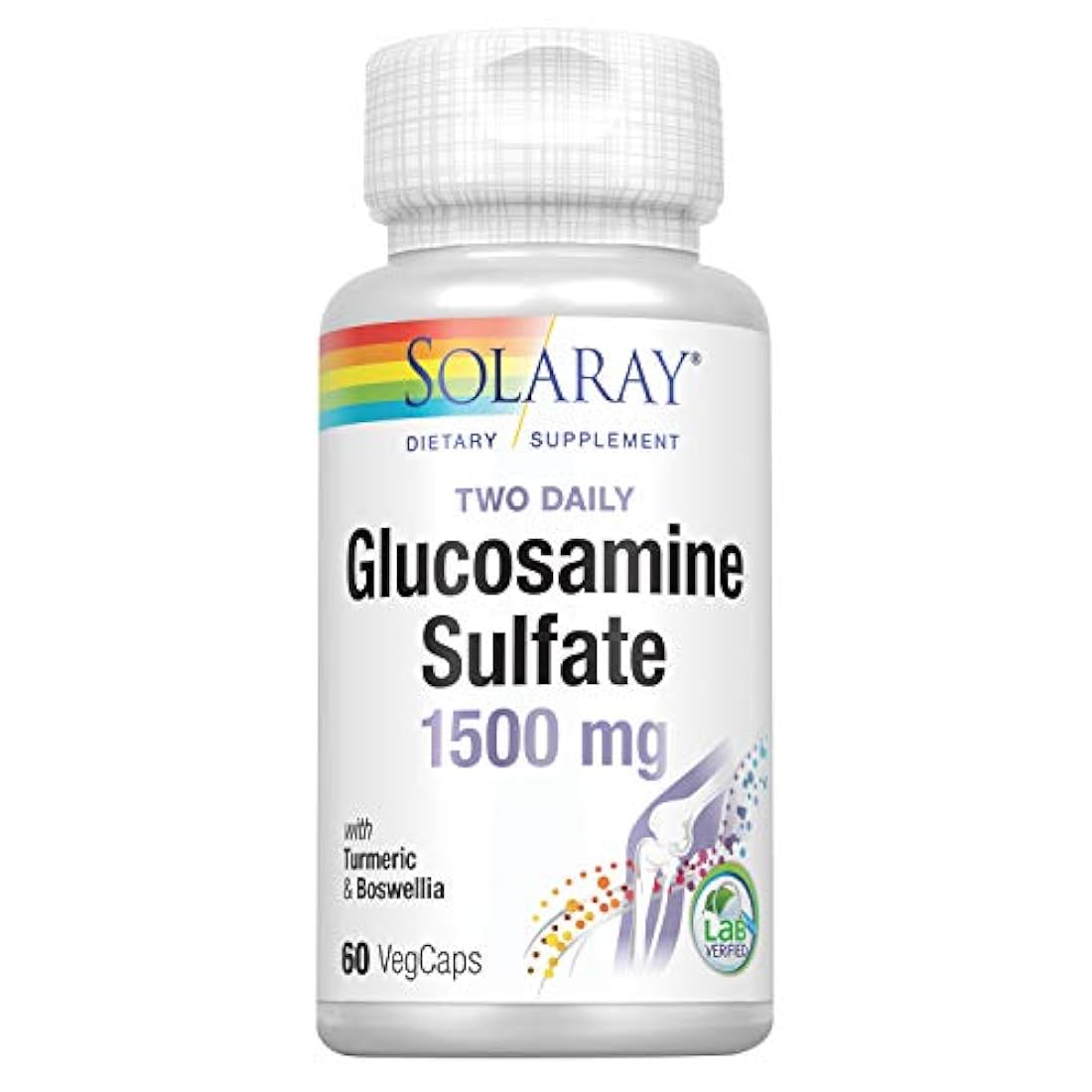Solaray - Sulfato de Glucosamina, 1500 mg, 60 cápsulas
