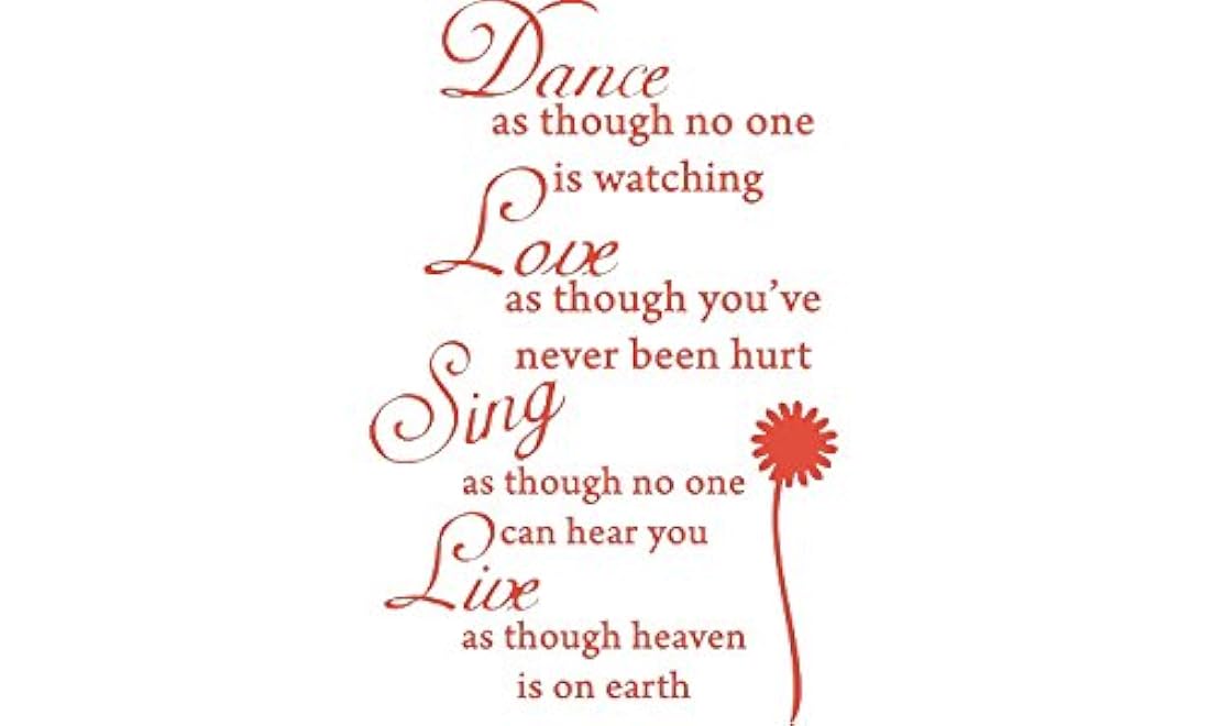 Calcomanía de vinilo extraíble con citas