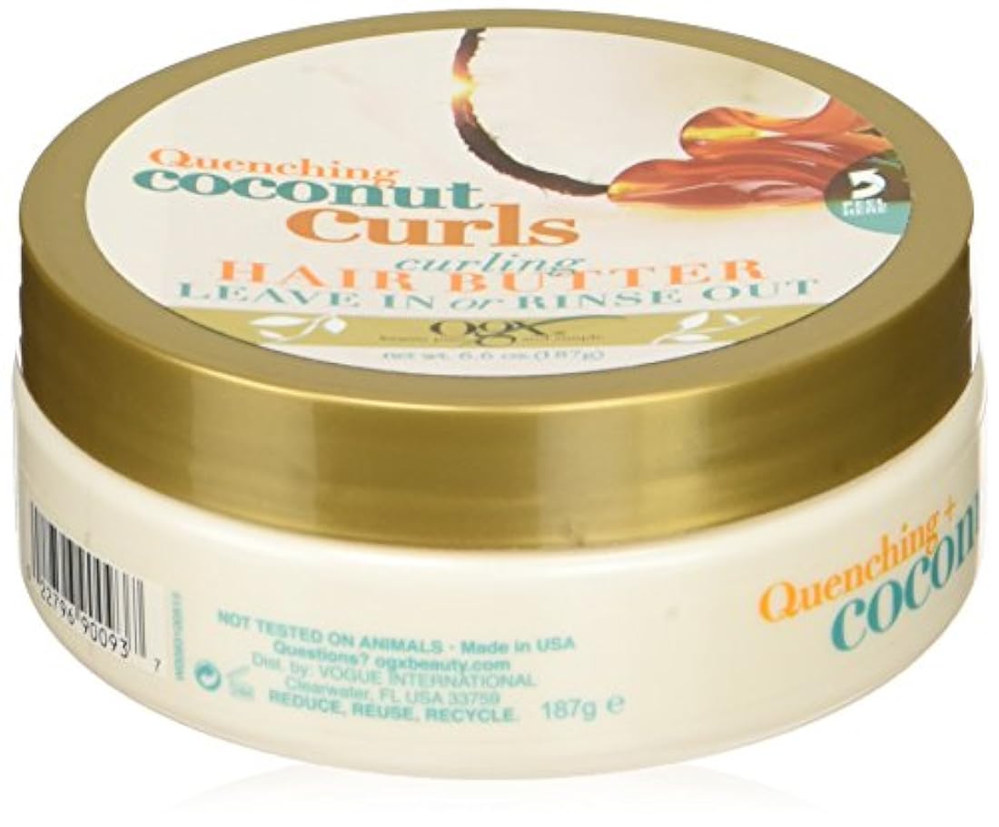 Rizos de coco Manteca para cabello dañado Ogx Quenching Plus