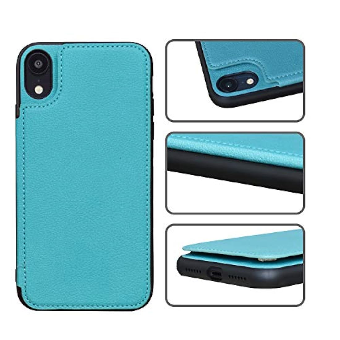 ACXLIFE - Funda para iPhone XR XR con tarjetero y cierre