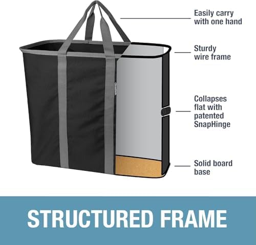 Cesta de Ropa Plegable CleverMade, Grande, 2 Piezas, XL