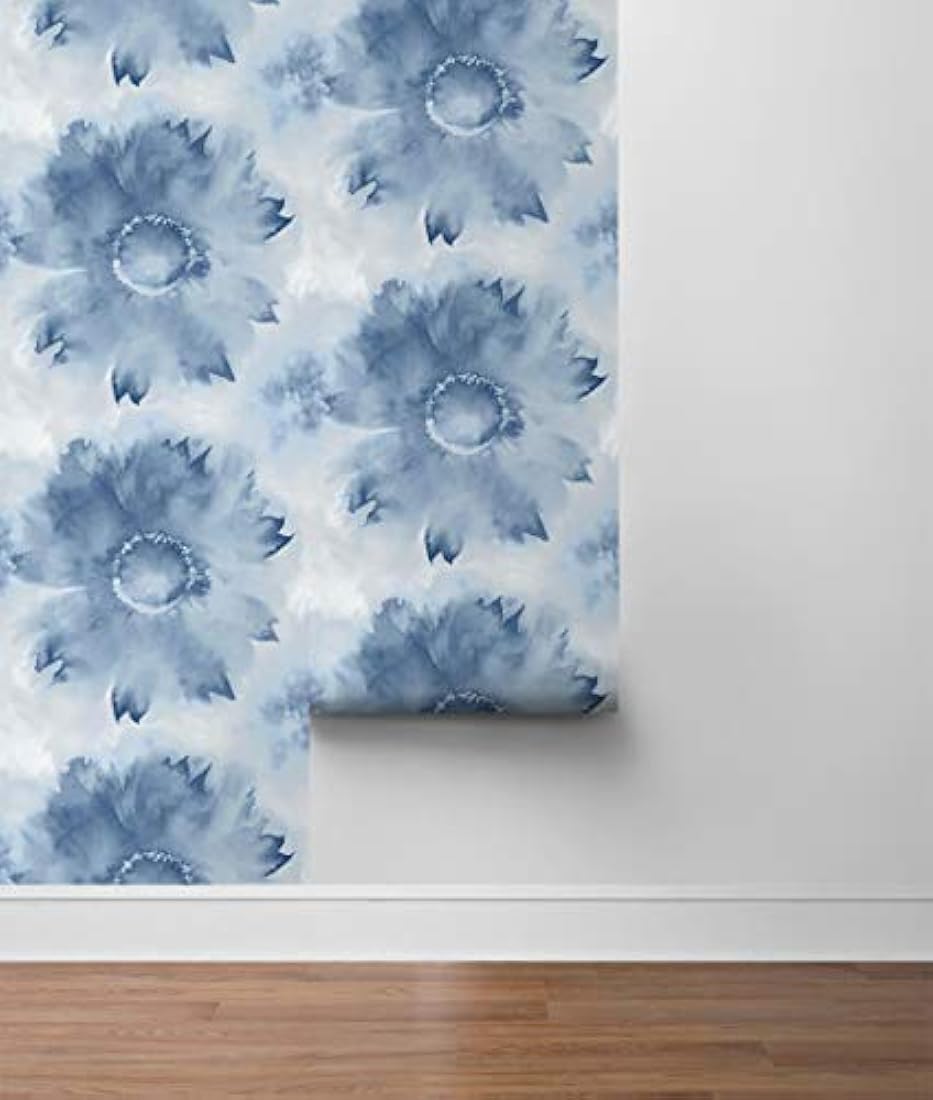 Papel pintado diseño de girasol 21 x 4 x 4 pulgadas azul