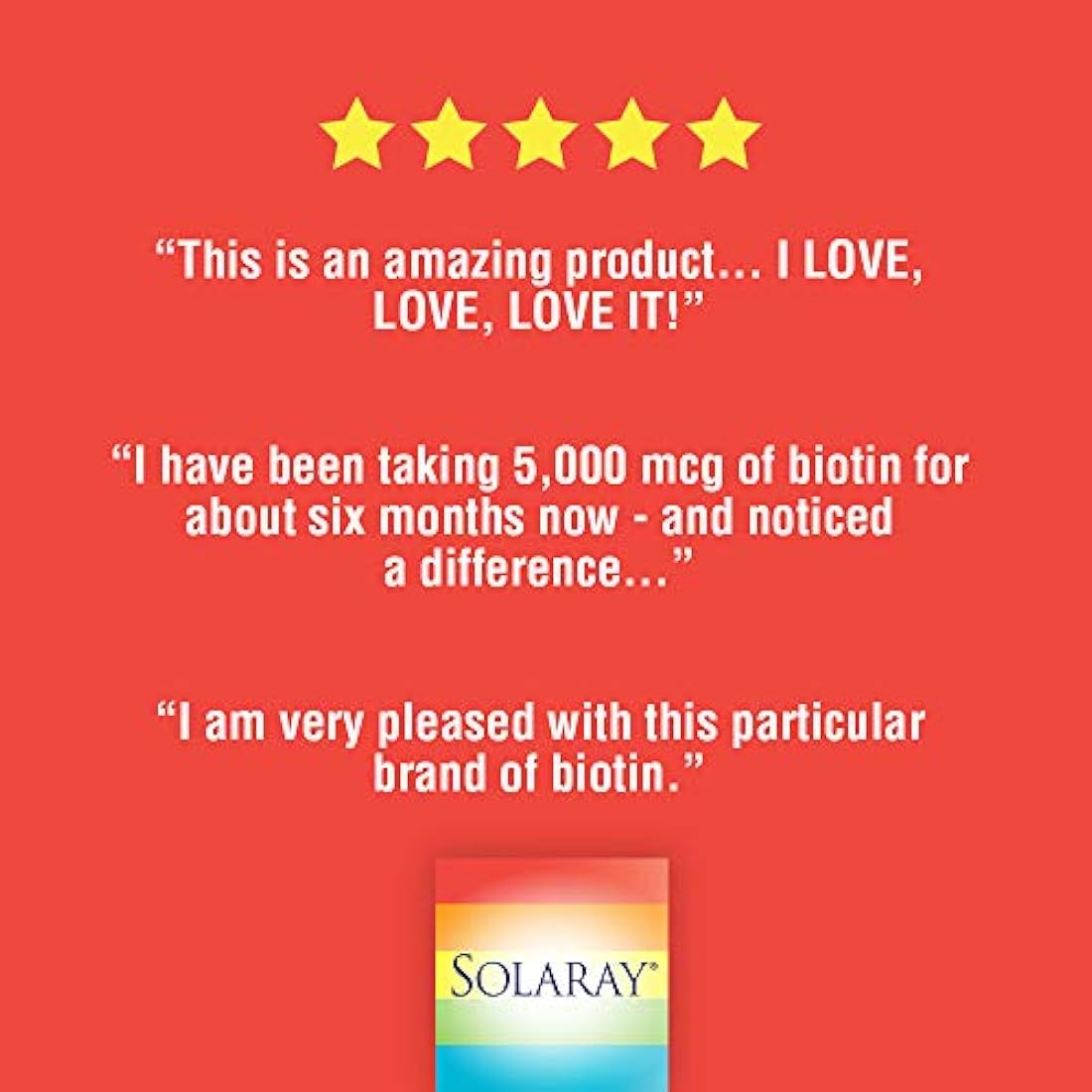 Solaray Biotin 5000 mcg Natural Melocotón, Fresa, Sabor de plátano | Cabello saludable, soporte de piel y uñas | 60 pastillas