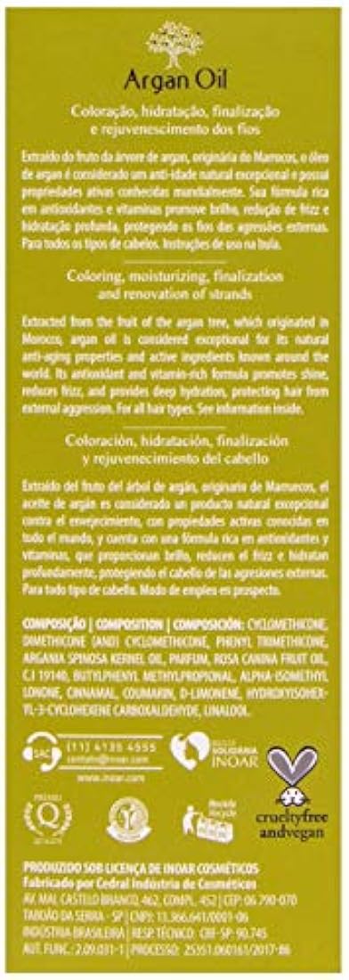 Cuidados Aceite de Argán Tratamiento Capilar Aceite 60 ml