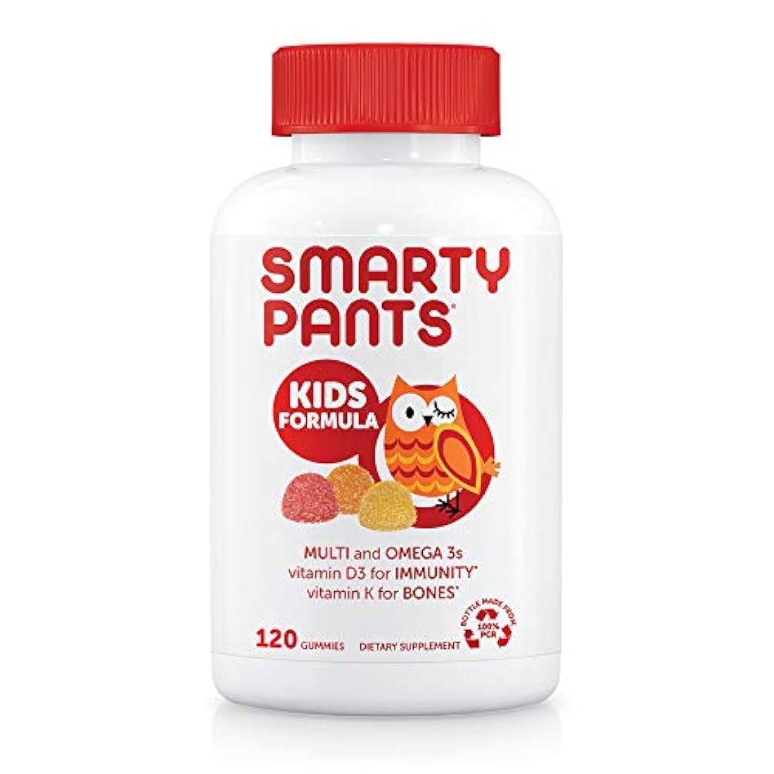 Vitaminas de gomitas para niños SmartyPants KC120 Niños C