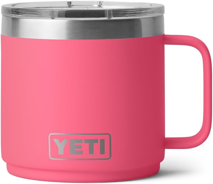Taza YETI Rambler 14 oz, Acero Inoxidable, Aislada, con Lid MagSlider
