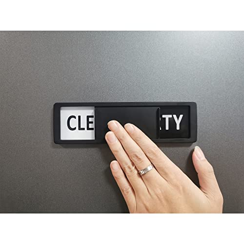 Imán para lavavajillas con imán de limpieza sucia, sin arañazos, imán suave súper fuerte con adhesivos de doble cara, fácil de leer y deslizar para cocina, lavavajillas, nevera, lavandería, lavadora (blanco y negro)