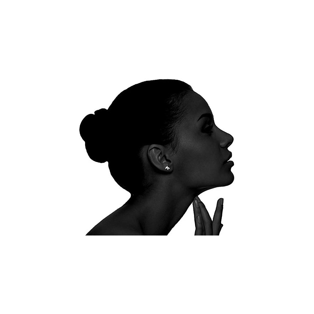 Aretes de plata chapada en oro de 14 quilates para mujer