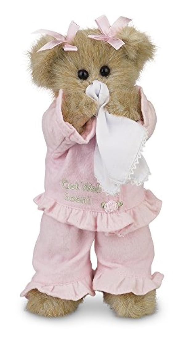Oso de peluche de peluche Vicky Get Well Soon, 10.0 in