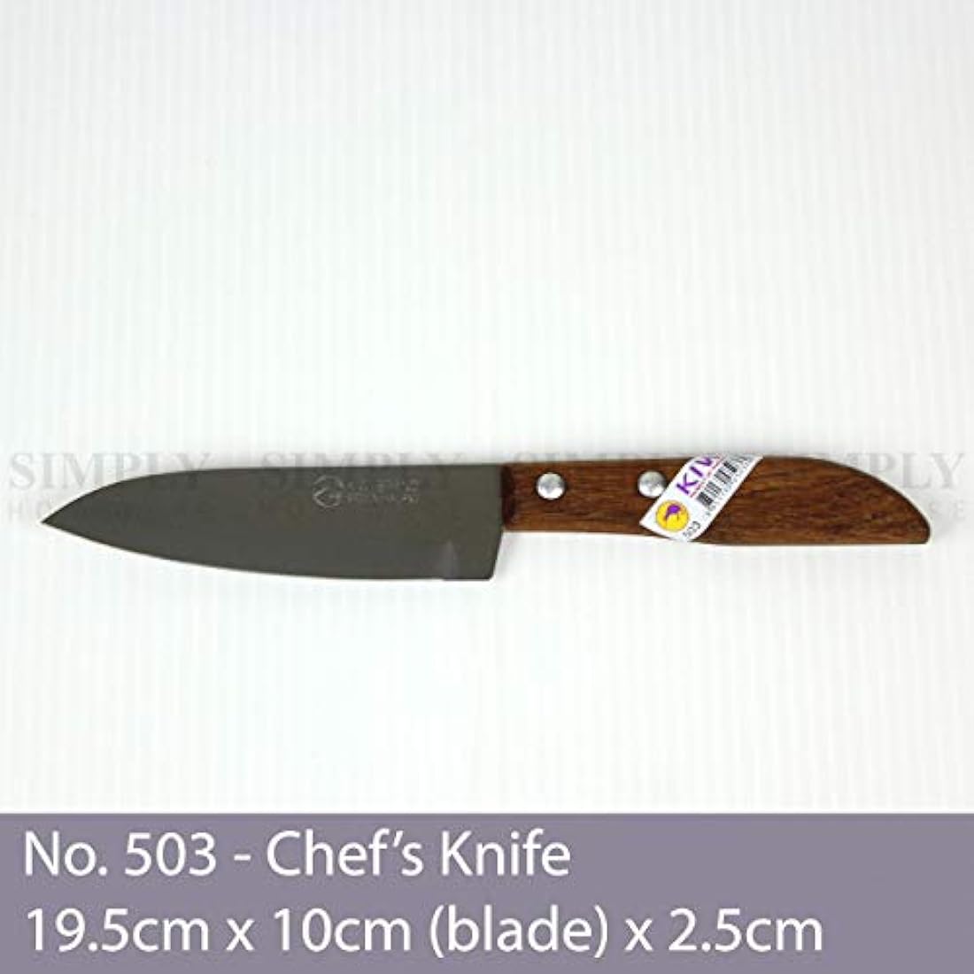 Kiwi 4 Sharp Pairing Cuchillo, con mango de madera # 503