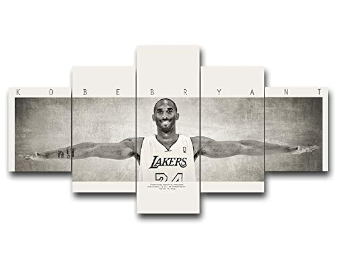 TUMOVO 5 Piezas NBA Fotos sobre lienzo