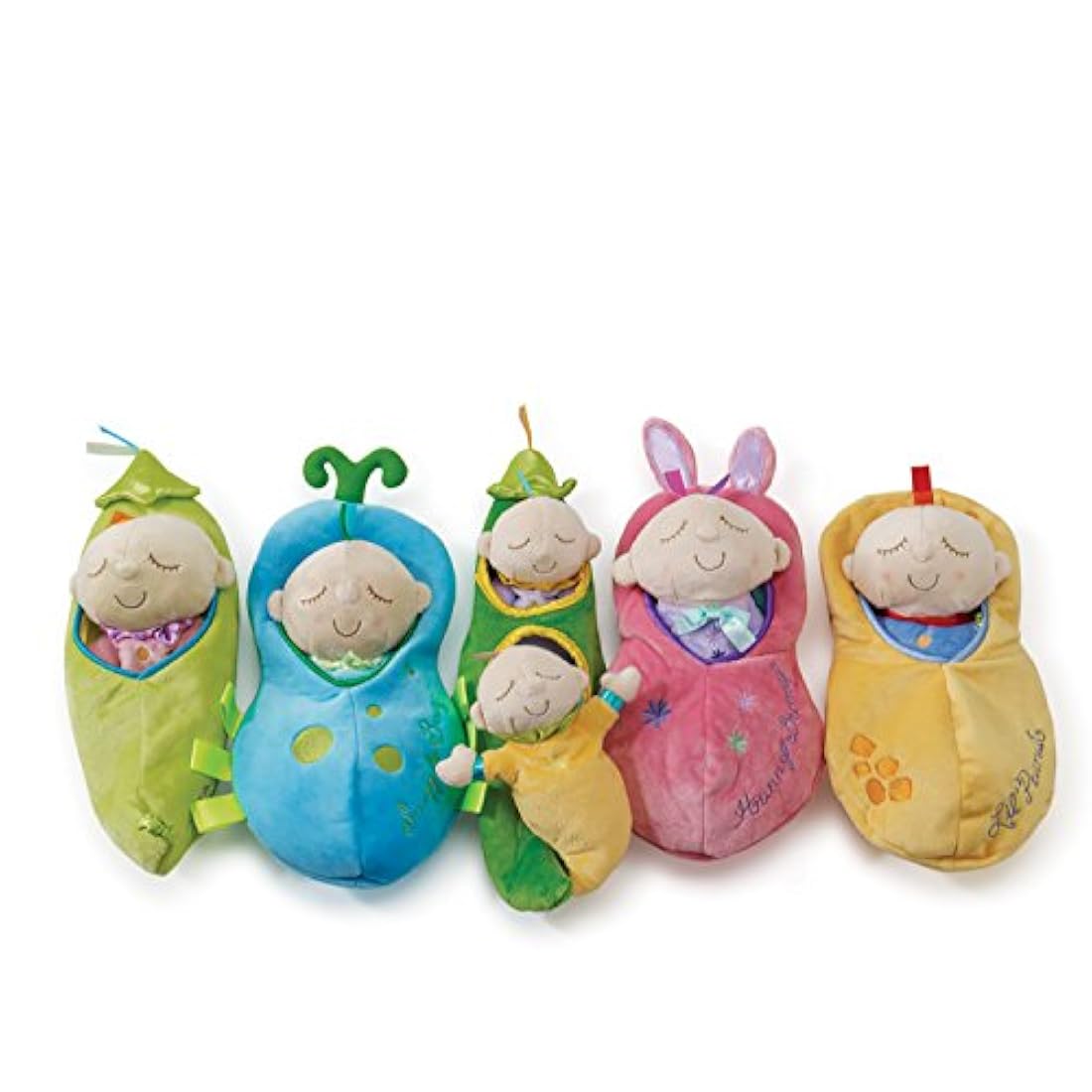 Peluche de muñeca bebé con acogedor saco de dormir