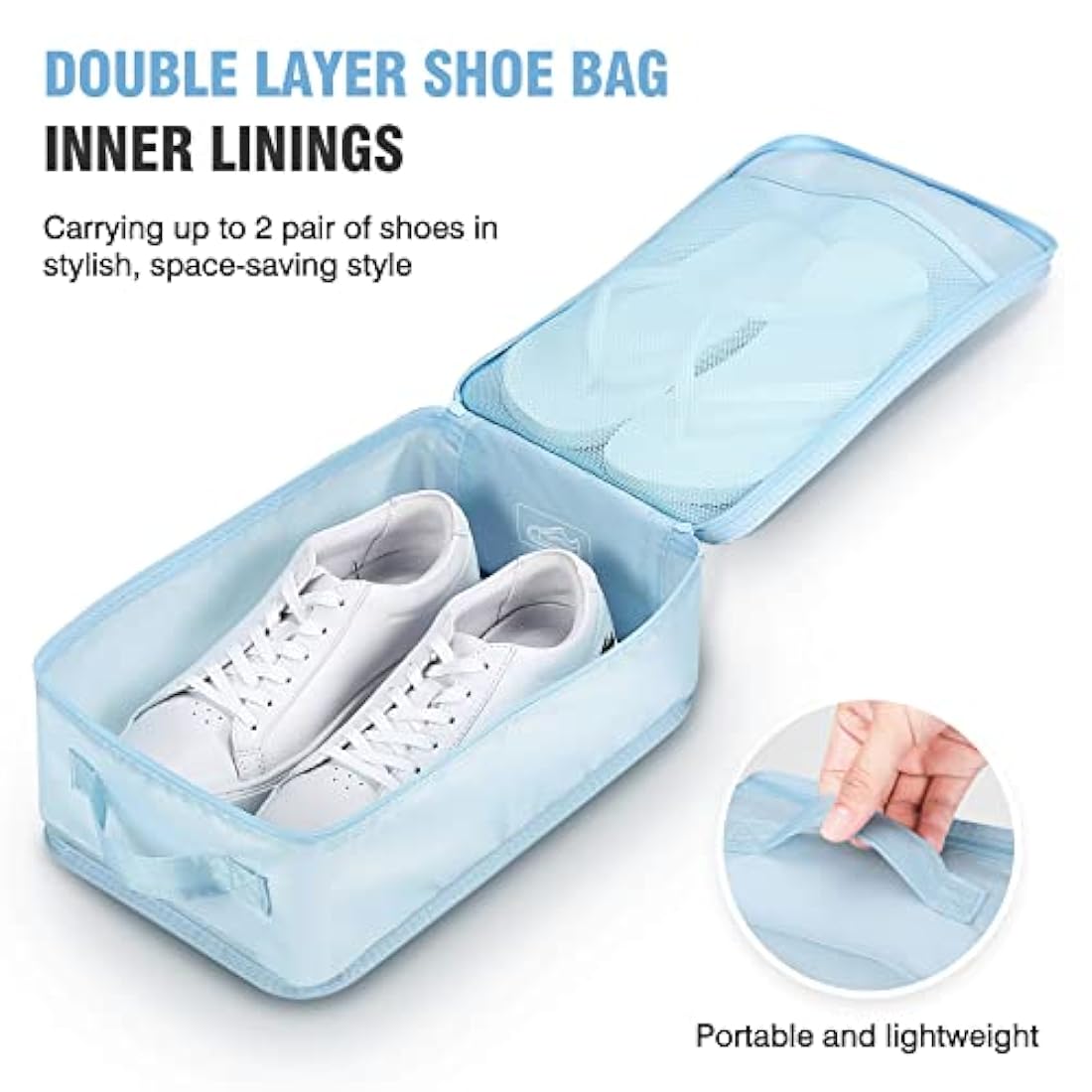 Organizadores de 6 cubos de embalaje de viaje con bolsa