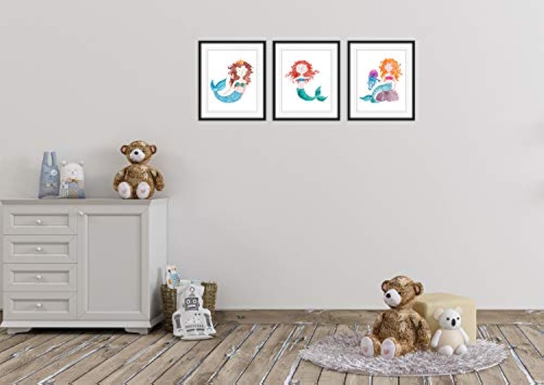 Láminas artísticas de decoración de pared de guardería 8x10