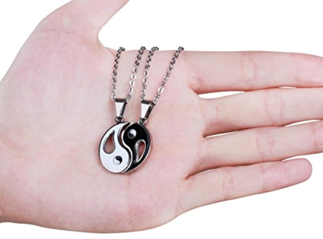 Collar con colgante de 2 piezas