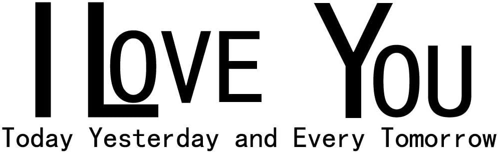 Vinilo Decorativo BIBITIME Te Amo Hoy, Ayer y Siempre 6.7x22