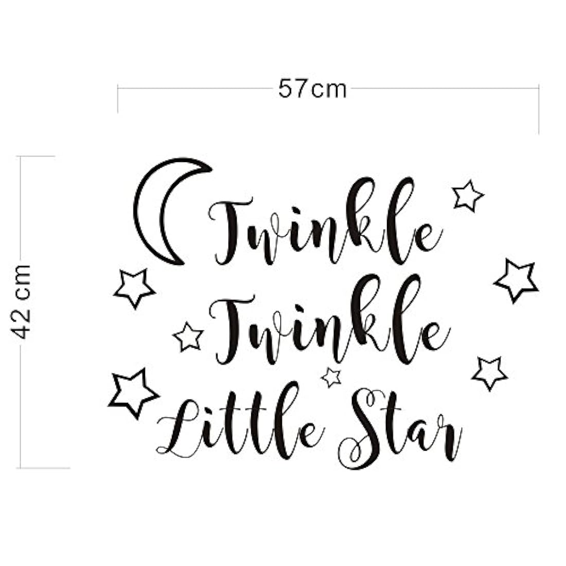 Adhesivo decorativo para pared, diseño de estrella