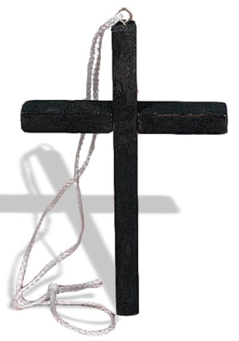 Monje Cruz (Negro) de plástico Halloween Costume Accessory