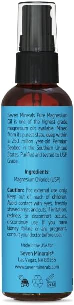 Aceite de Magnesio Puro Travel Size - Seven Minerals - 2 fl oz
